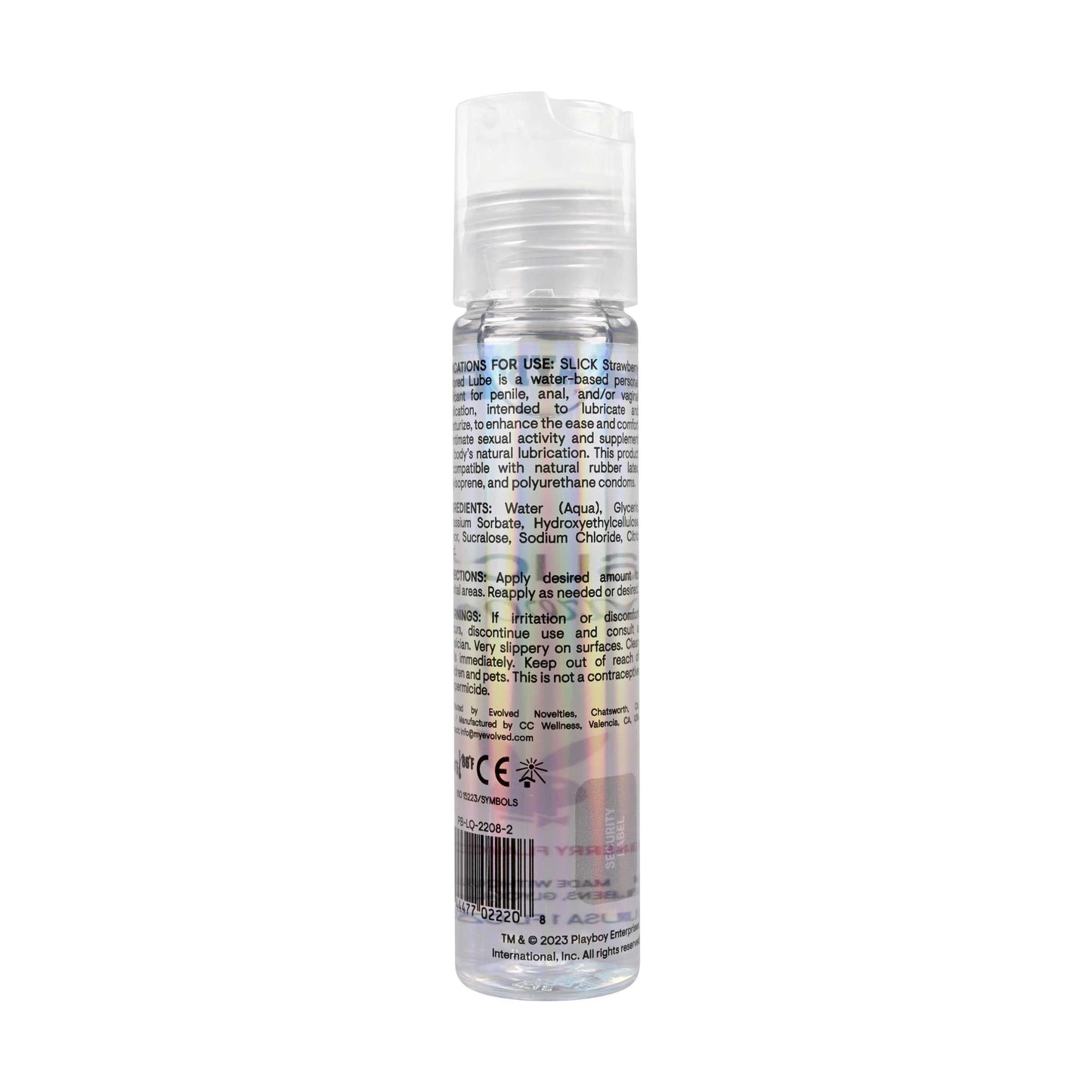 Playboy Pleasure Slick Strawberry Flavored Lubricant 1 Oz | 844477022208 | Available at EroticWarehouse.com