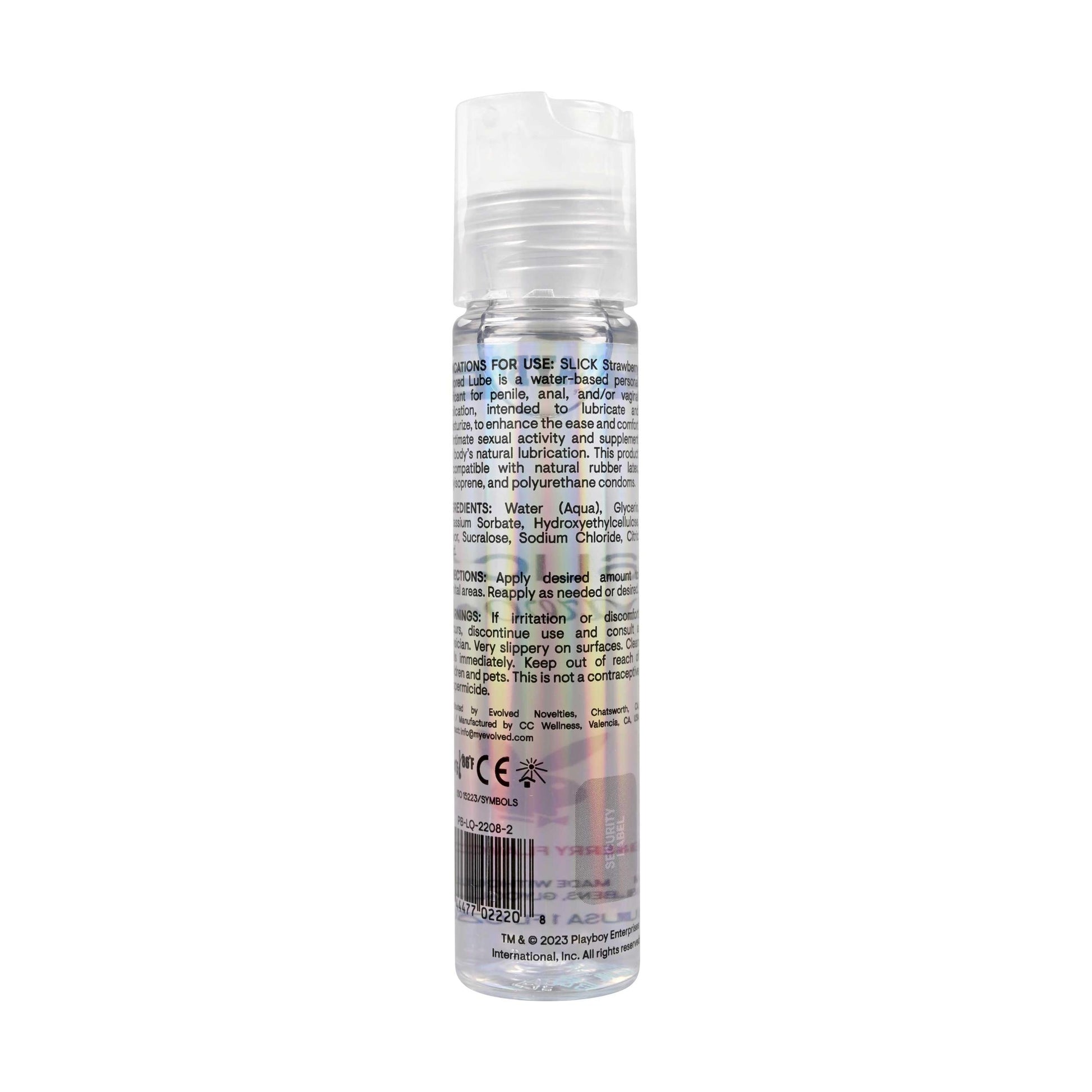 Playboy Pleasure Slick Strawberry Flavored Lubricant 1 Oz | 844477022208 | Available at EroticWarehouse.com