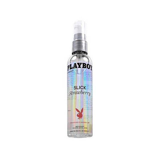 Playboy Pleasure Slick Strawberry Flavored Lubricant 4 Oz | 844477022932 | Available at EroticWarehouse.com