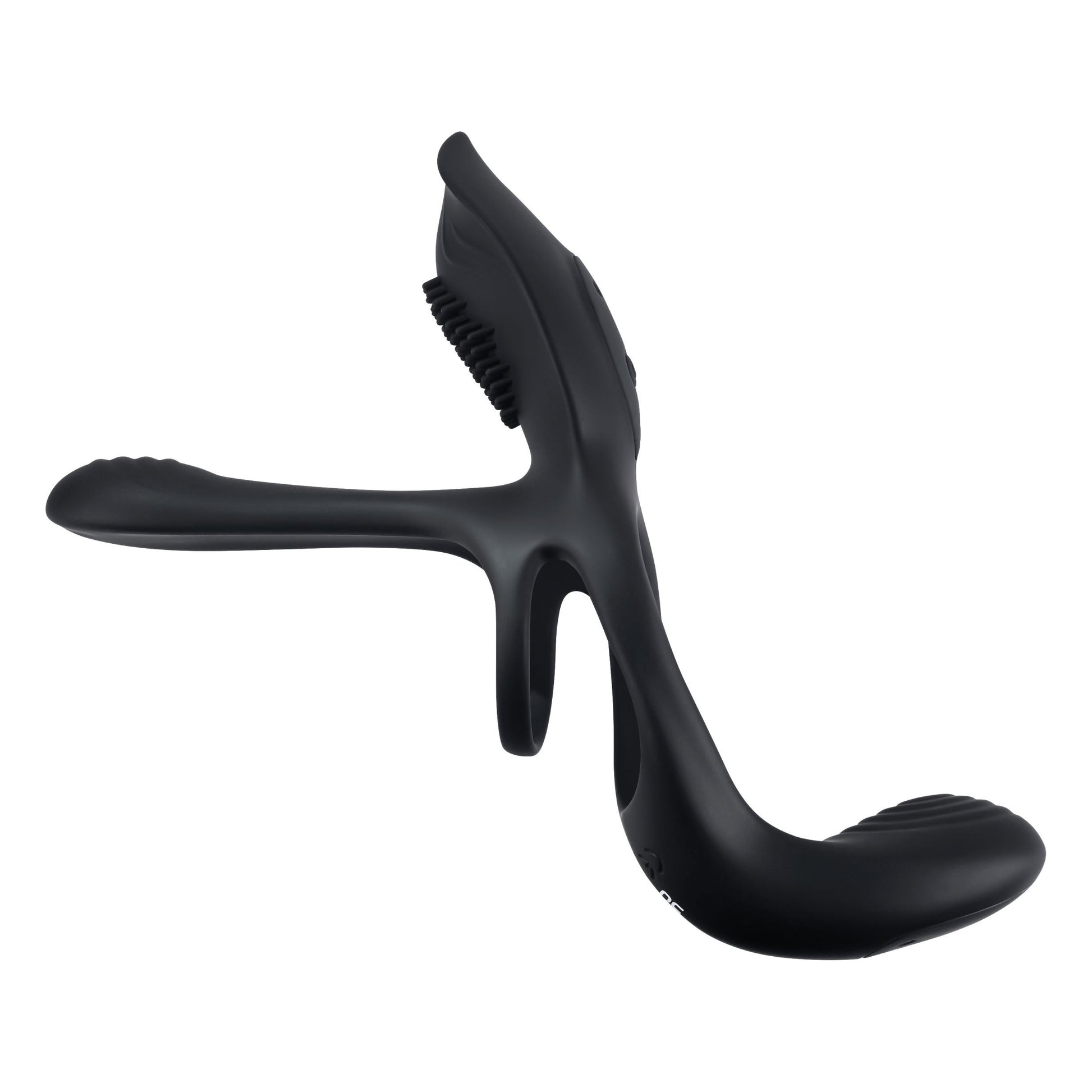 Playboy Pleasure - the 3 Way - Cock Ring - Black | 844477021287 | Available at EroticWarehouse.com