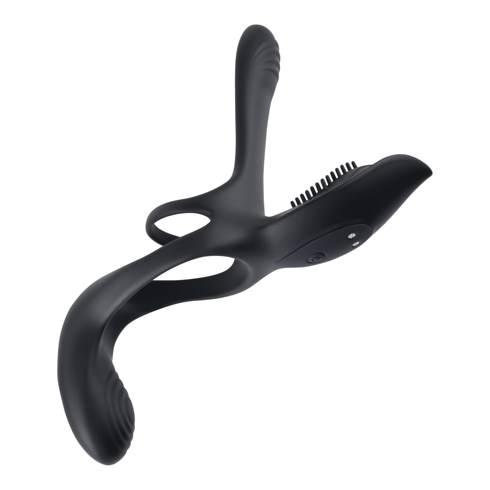 Playboy Pleasure - the 3 Way - Cock Ring - Black | 844477021287 | Available at EroticWarehouse.com