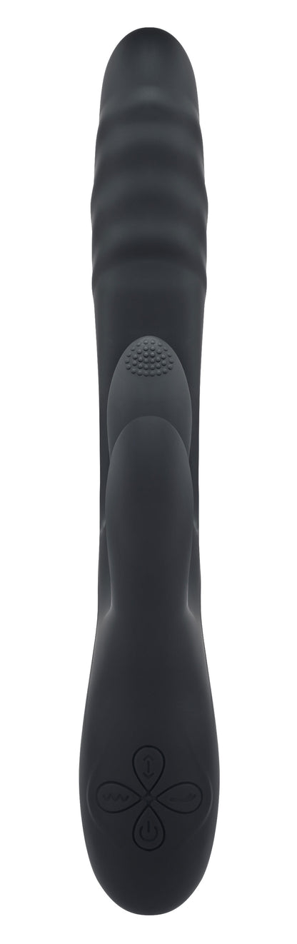 Playboy Pleasure - Rapid Rabbit - Vibrator - Black | 844477021348 | Available at EroticWarehouse.com