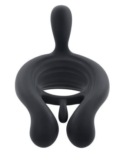 Playboy Pleasure - Triple Play - Cock Ring - Black | 844477021355 | Available at EroticWarehouse.com
