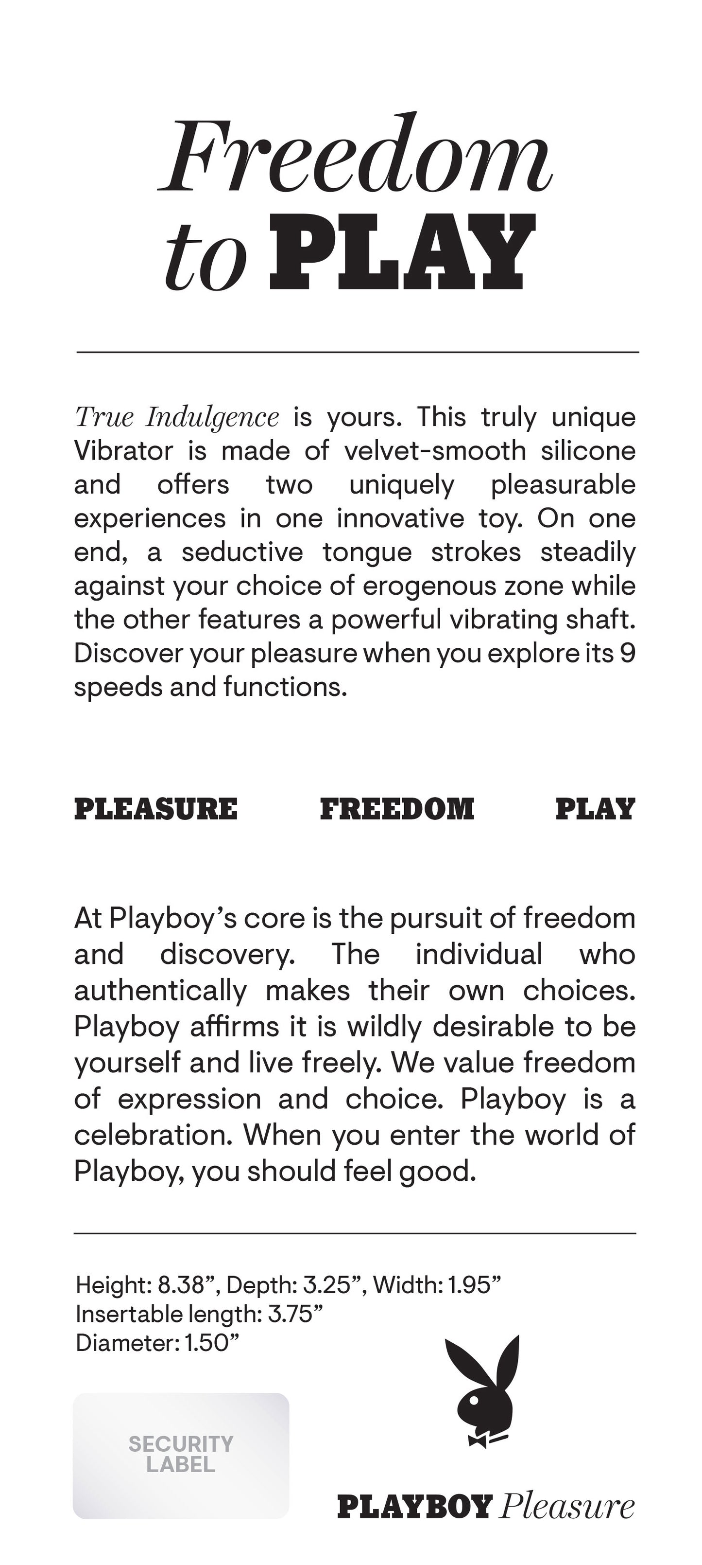 Playboy Pleasure - True Indulgence - Vibrator - Deep Teal | 844477021560 | Available at EroticWarehouse.com