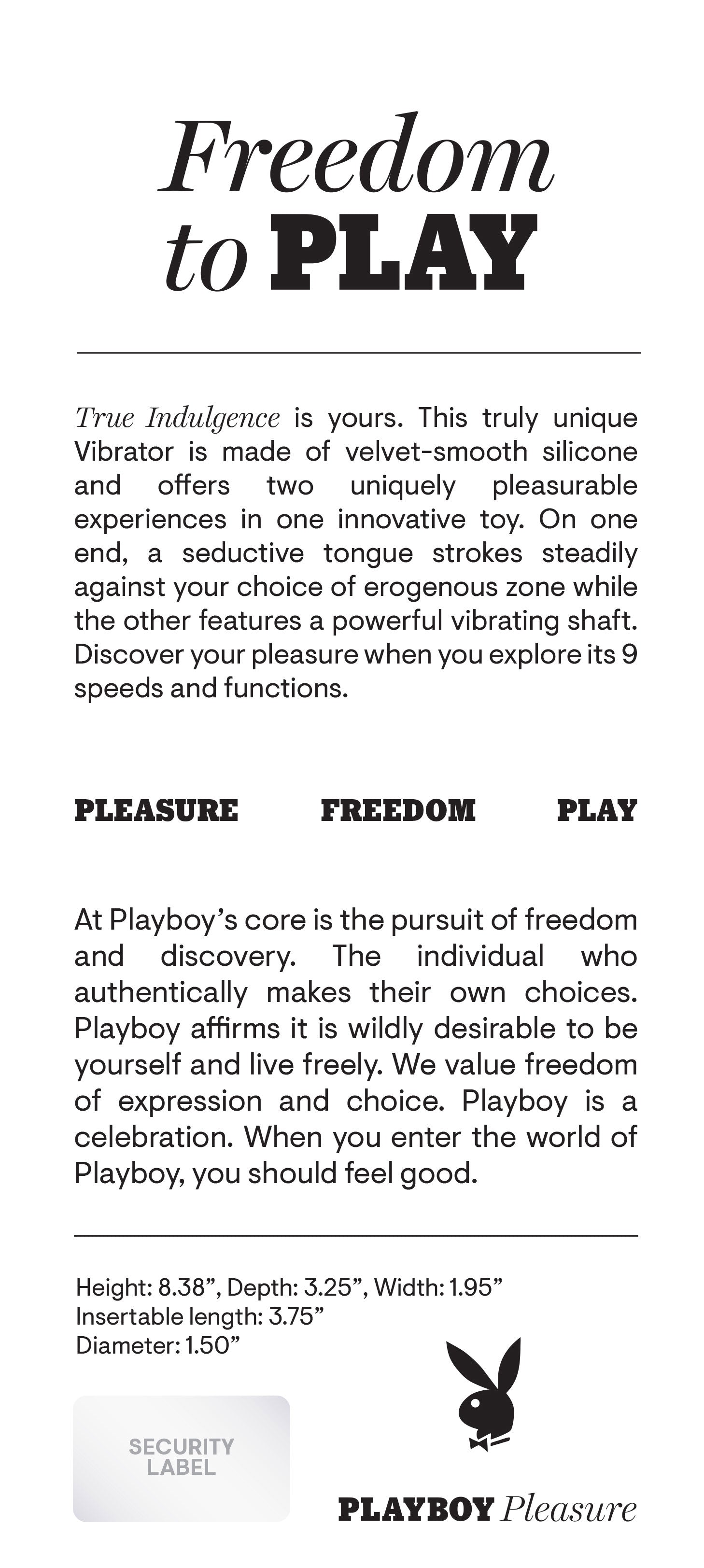 Playboy Pleasure - True Indulgence - Vibrator - Deep Teal | 844477021560 | Available at EroticWarehouse.com