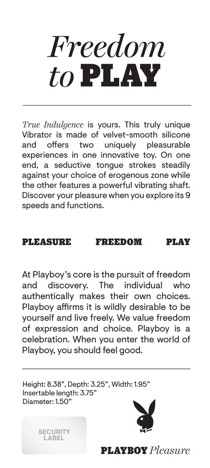 Playboy Pleasure - True Indulgence - Vibrator - Deep Teal | 844477021560 | Available at EroticWarehouse.com
