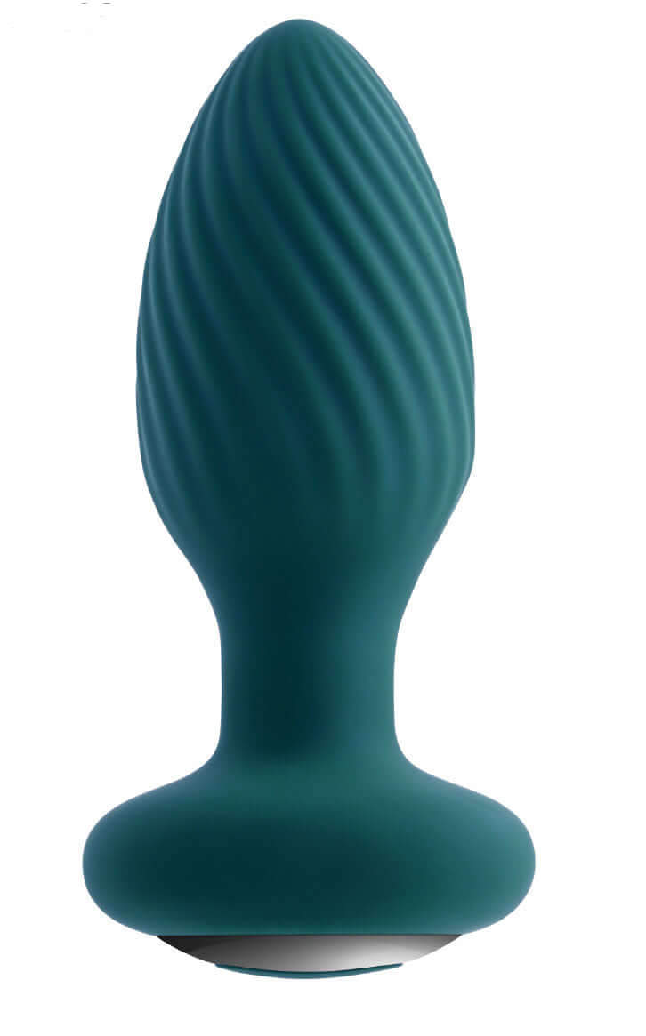 Playboy Pleasure - Spinning Tail Teaser - Butt Plug - Deep Teal | 844477022321 | Available at EroticWarehouse.com