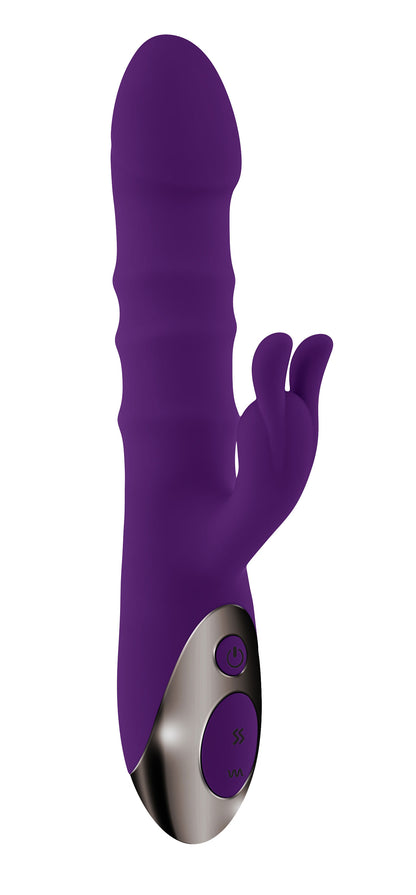 Playboy Pleasure - Hop to It - Rabbit Vibrator - Dark Purple | 844477022345 | Available at EroticWarehouse.com