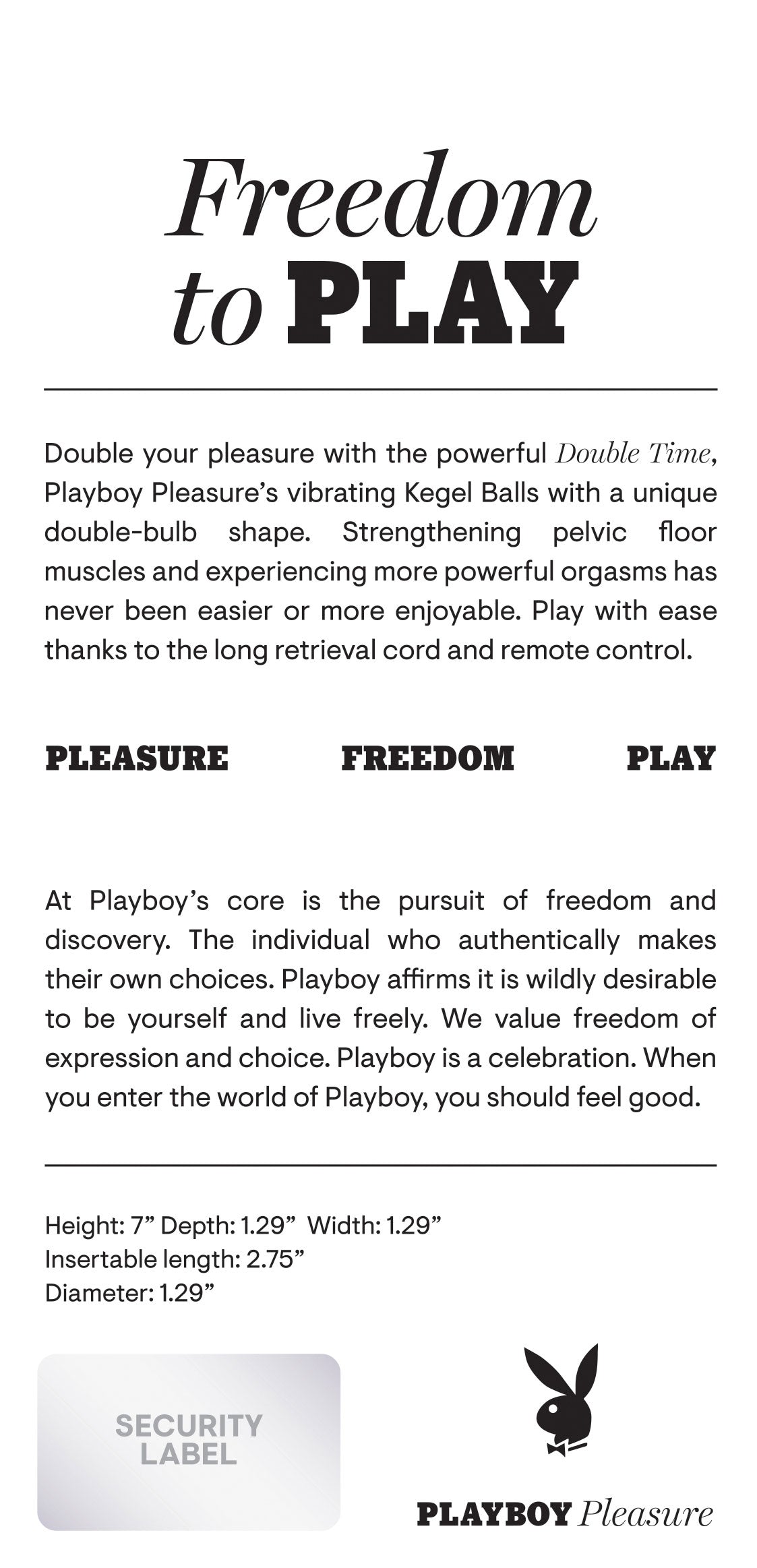 Playboy Pleasure - Double Time - Kegel Balls - Dark Purple | 844477022406 | Available at EroticWarehouse.com