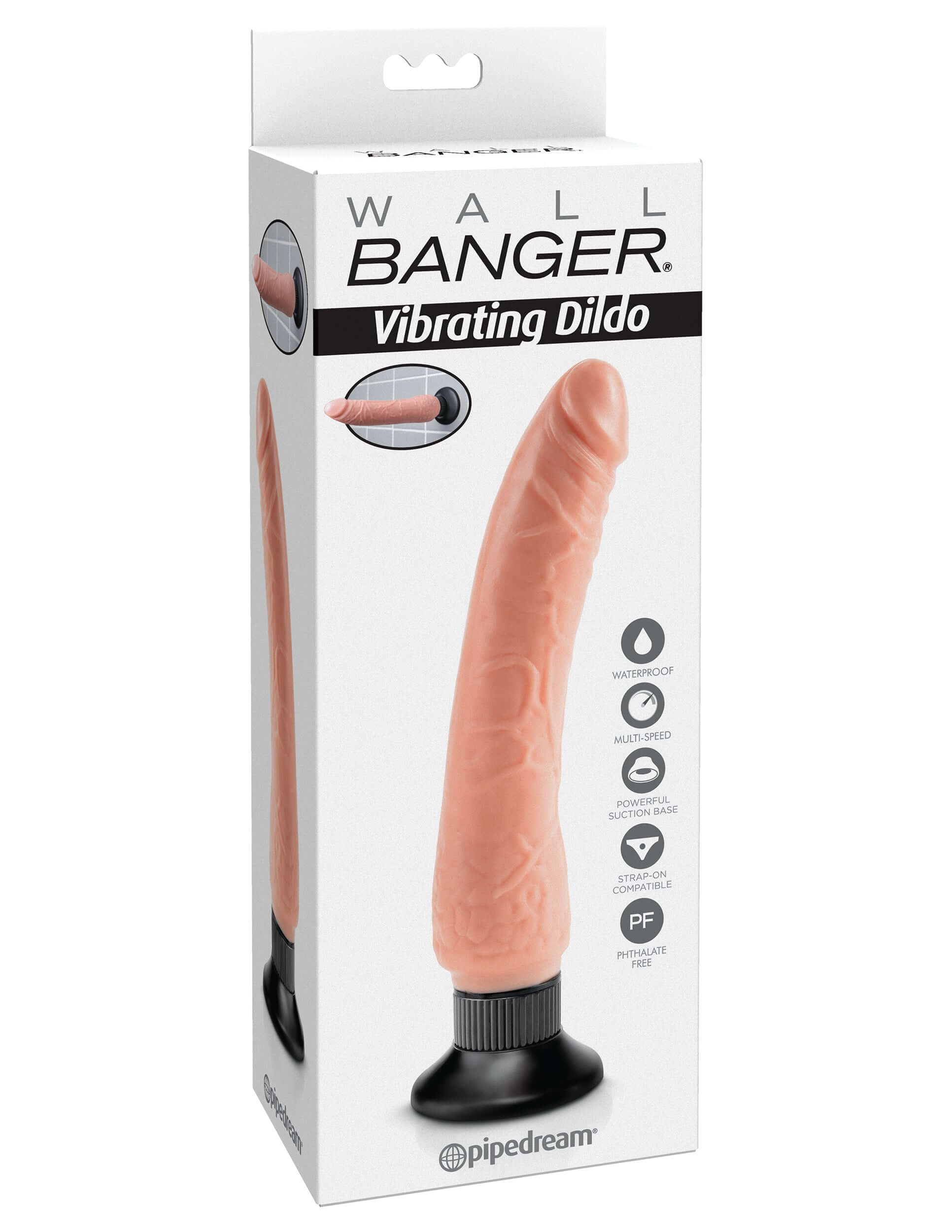 Wall Banger - Vibrating Dildo - Beige | 603912185928 | Available at EroticWarehouse.com