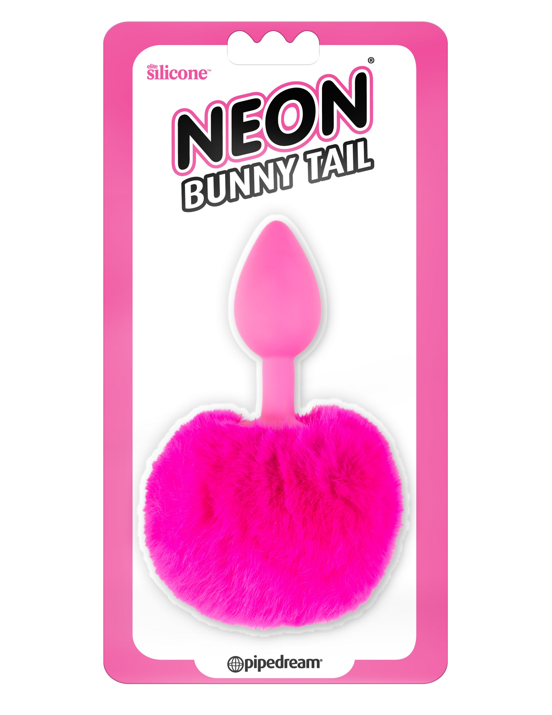 Neon Bunny Tail - Pink | 603912750447 | Available at EroticWarehouse.com