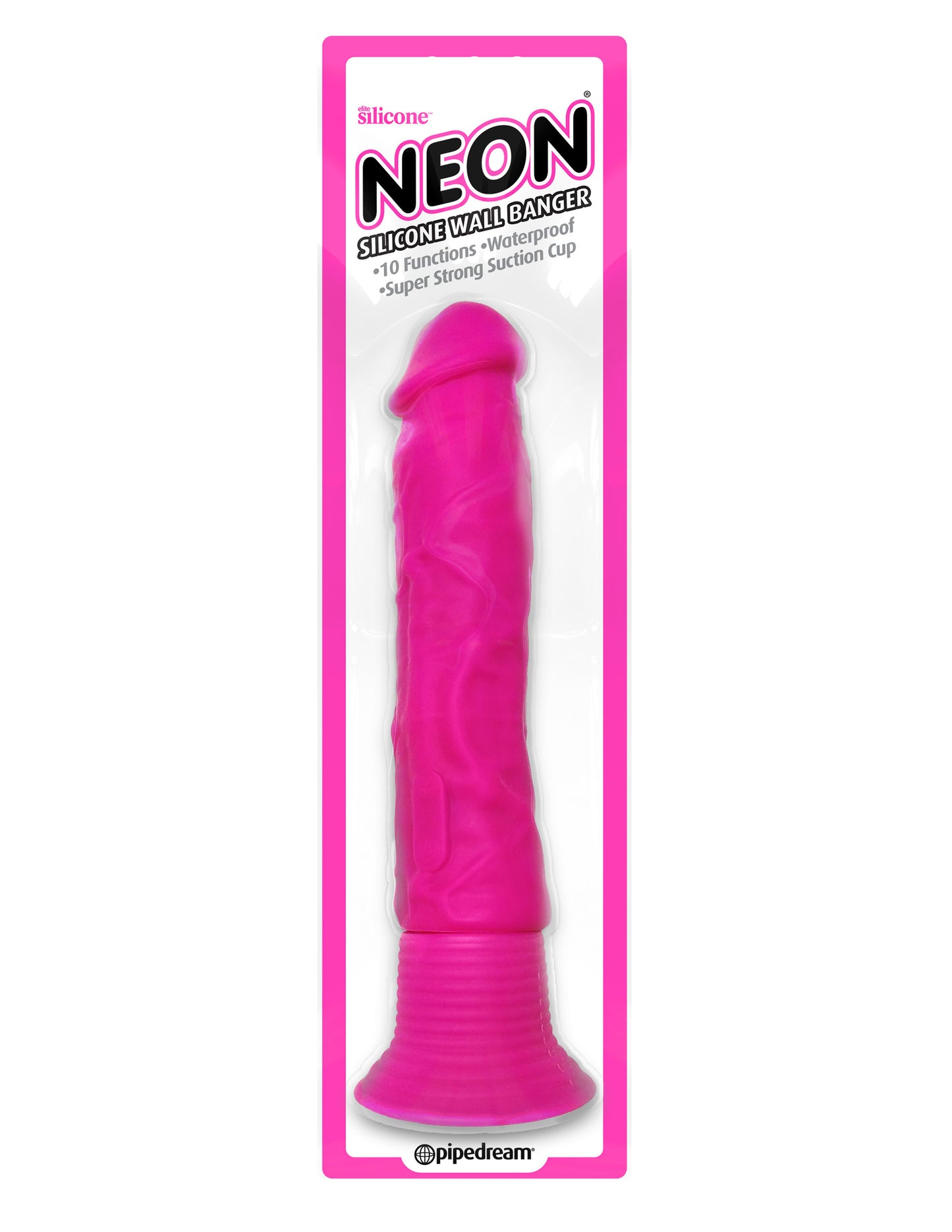 Neon Silicone Wall Banger - Pink | 603912750584 | Available at EroticWarehouse.com