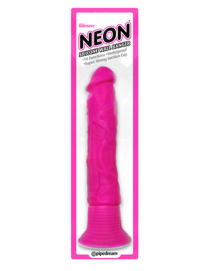 Neon Silicone Wall Banger - Pink | 603912750584 | Available at EroticWarehouse.com