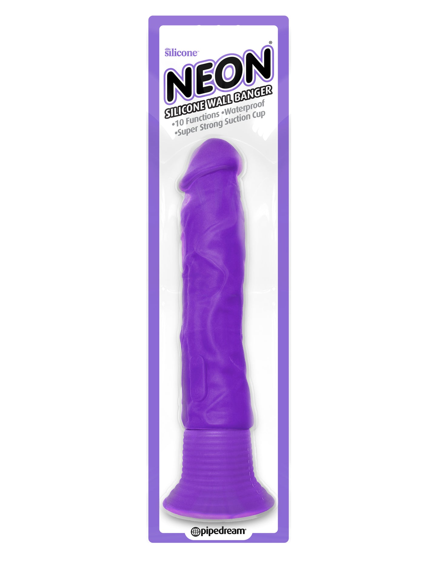 Neon Silicone Wall Banger - Purple | 603912750591 | Available at EroticWarehouse.com