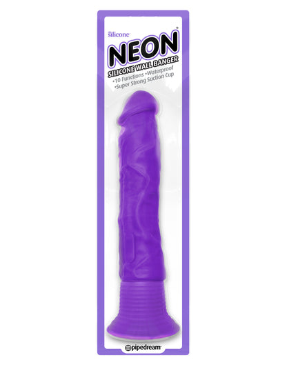 Neon Silicone Wall Banger - Purple | 603912750591 | Available at EroticWarehouse.com