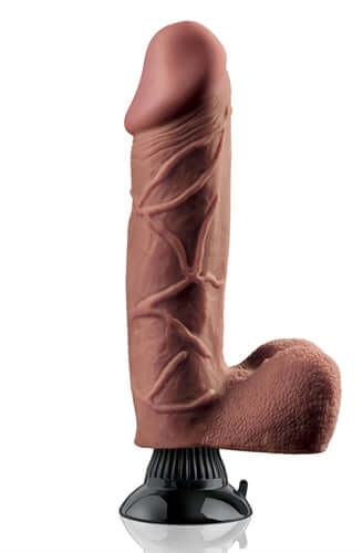 Real Feel Deluxe no.10 10-Inch - Brown | 603912340822 | Available at EroticWarehouse.com