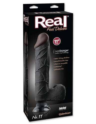 Real Feel Deluxe no.11 11-Inch - Black | 603912340846 | Available at EroticWarehouse.com