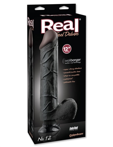 Real Feel Deluxe no.12 12-Inch - Black | 603912340860 | Available at EroticWarehouse.com