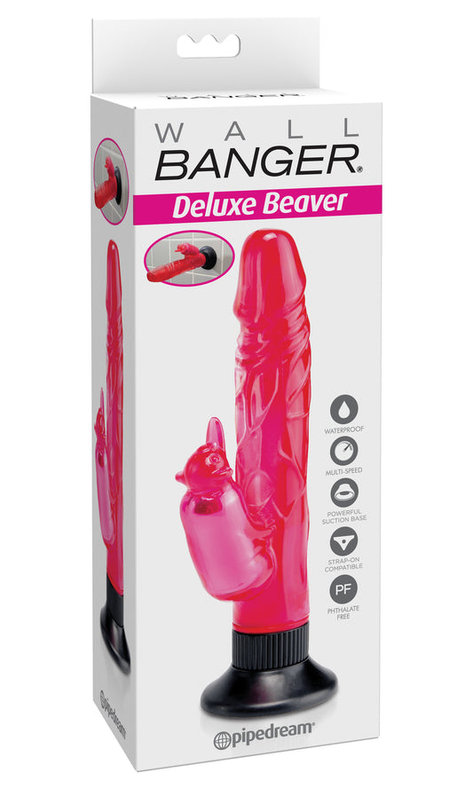 Waterproof Beaver Wall Bangers Deluxe - Pink | 603912218541 | Available at EroticWarehouse.com