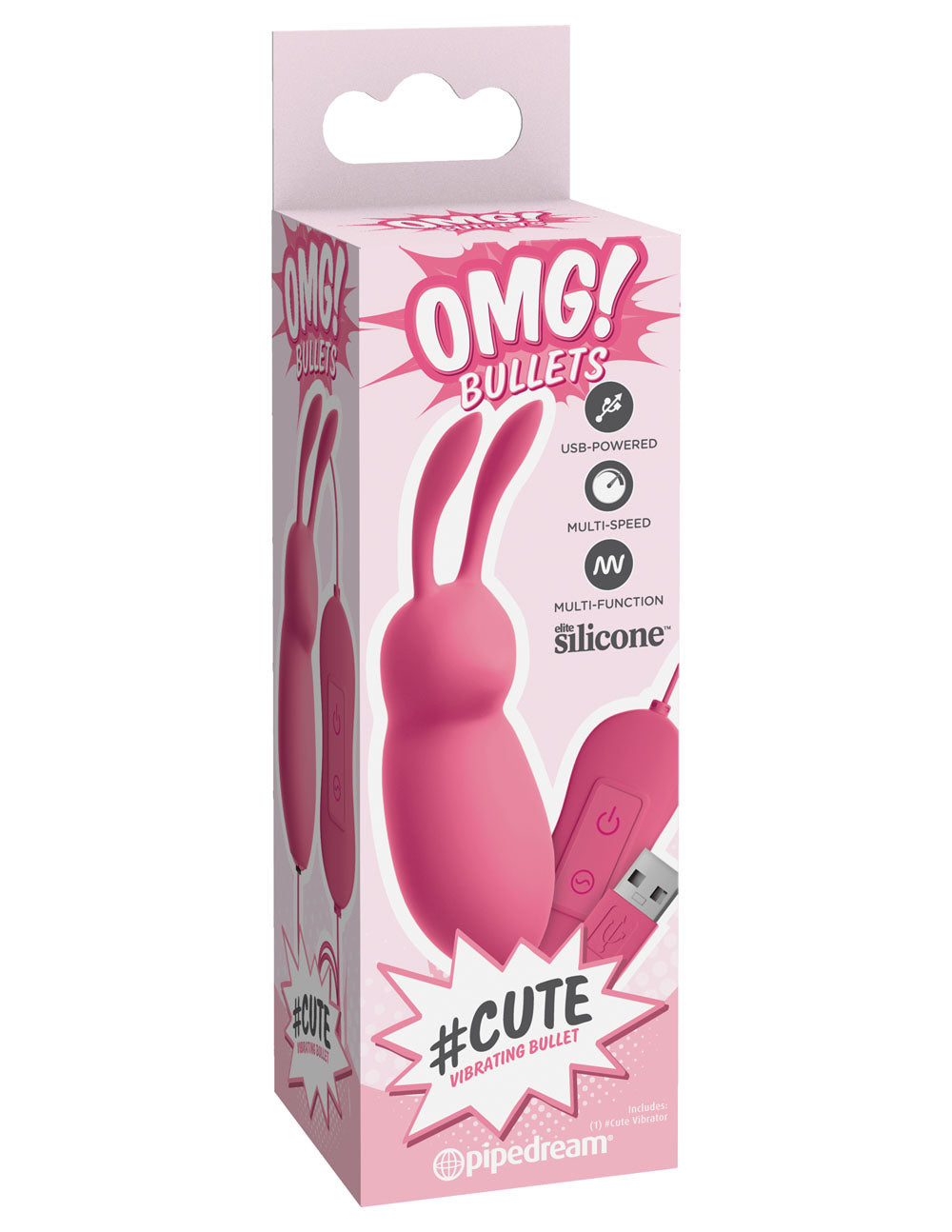 Omg! Bullets Cute Vibrating Bullet - Pink | 603912758719 | Available at EroticWarehouse.com
