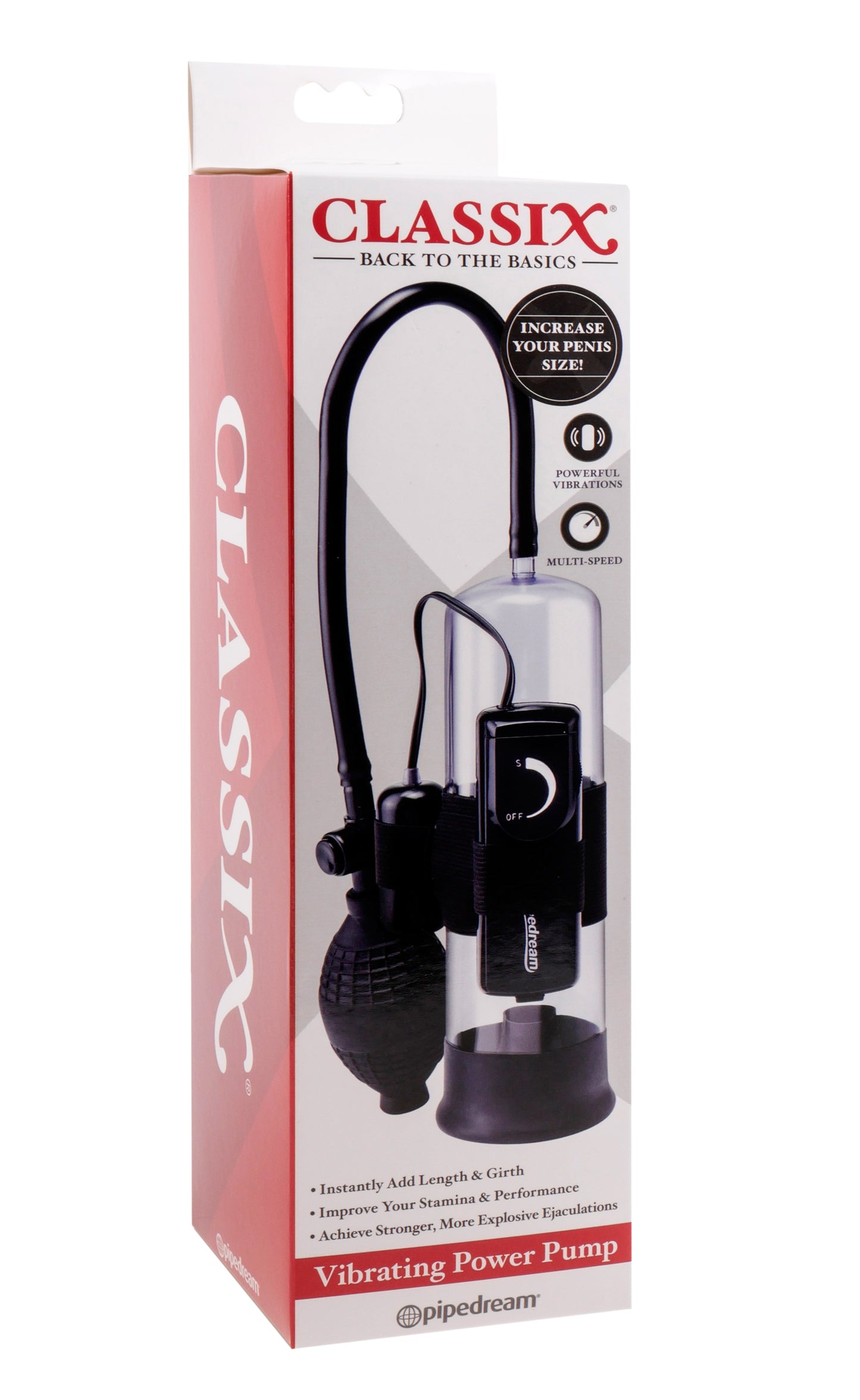 Classix Vibrating Power Pump | 603912229295 | Available at EroticWarehouse.com