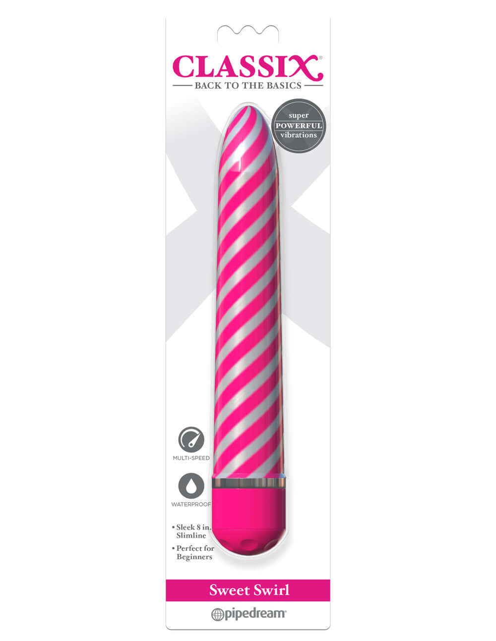 Sweet Swirl Vibrator - Pink | 603912757583 | Available at EroticWarehouse.com