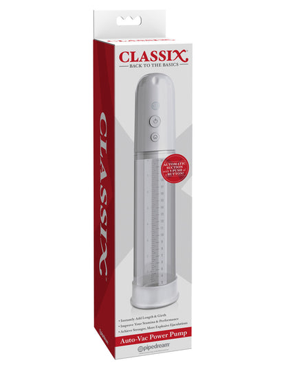 Classix Auto-Vac Power Pump - White | 603912760118 | Available at EroticWarehouse.com