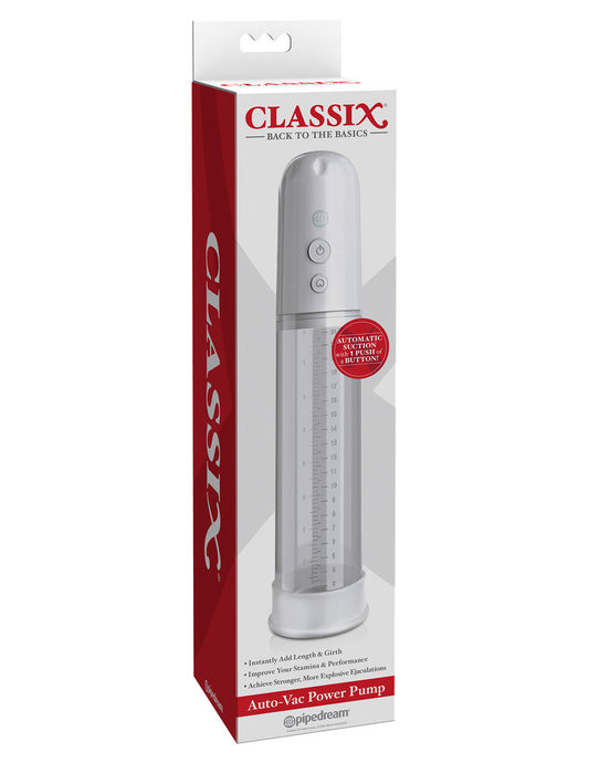 Classix Auto-Vac Power Pump - White | 603912760118 | Available at EroticWarehouse.com