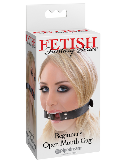 Fetish Fantasy Series Beginners Open Mouth Gag - Black | 603912329599 | Available at EroticWarehouse.com