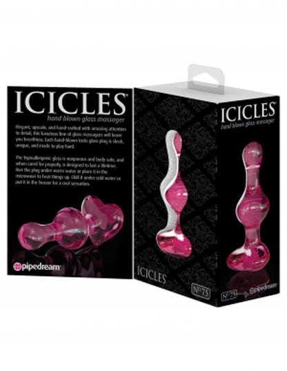 Icicles #75 - Pink by Pipedream 603912747492 available at EroticWarehouse.com