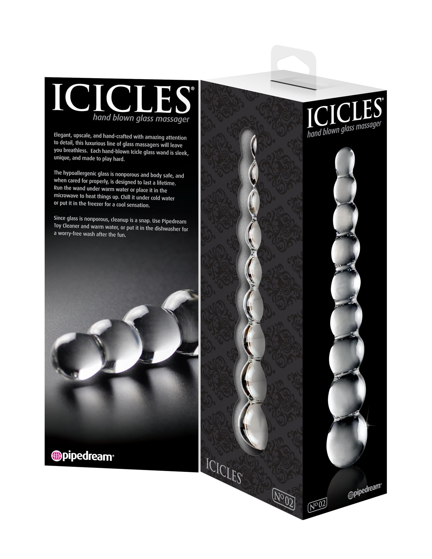 Icicles No. 2 - Clear | 603912279436 | Available at EroticWarehouse.com