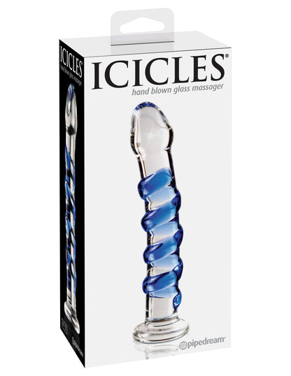 Icicles No. 5 - Clear / Blue | 603912279467 | Available at EroticWarehouse.com