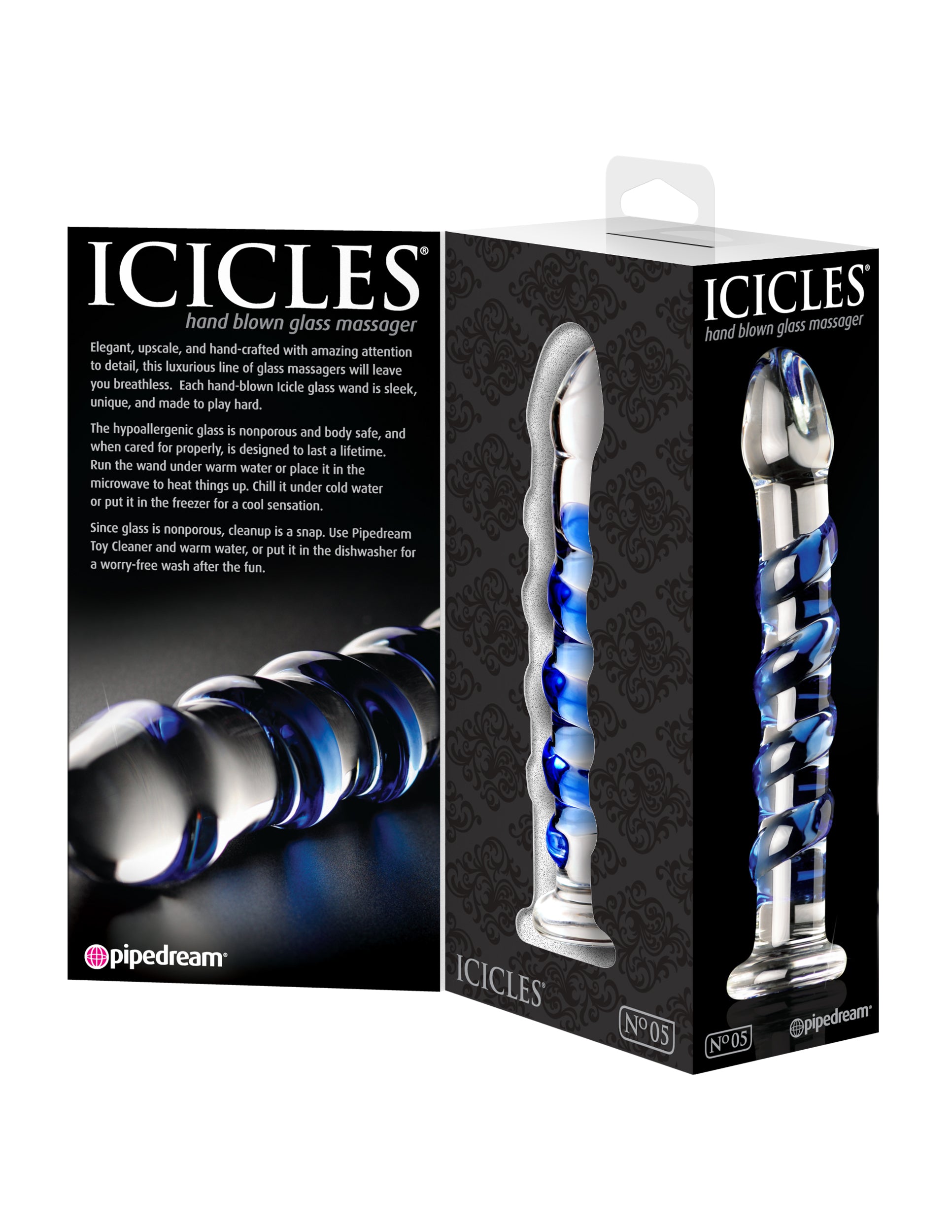Icicles No. 5 - Clear / Blue | 603912279467 | Available at EroticWarehouse.com