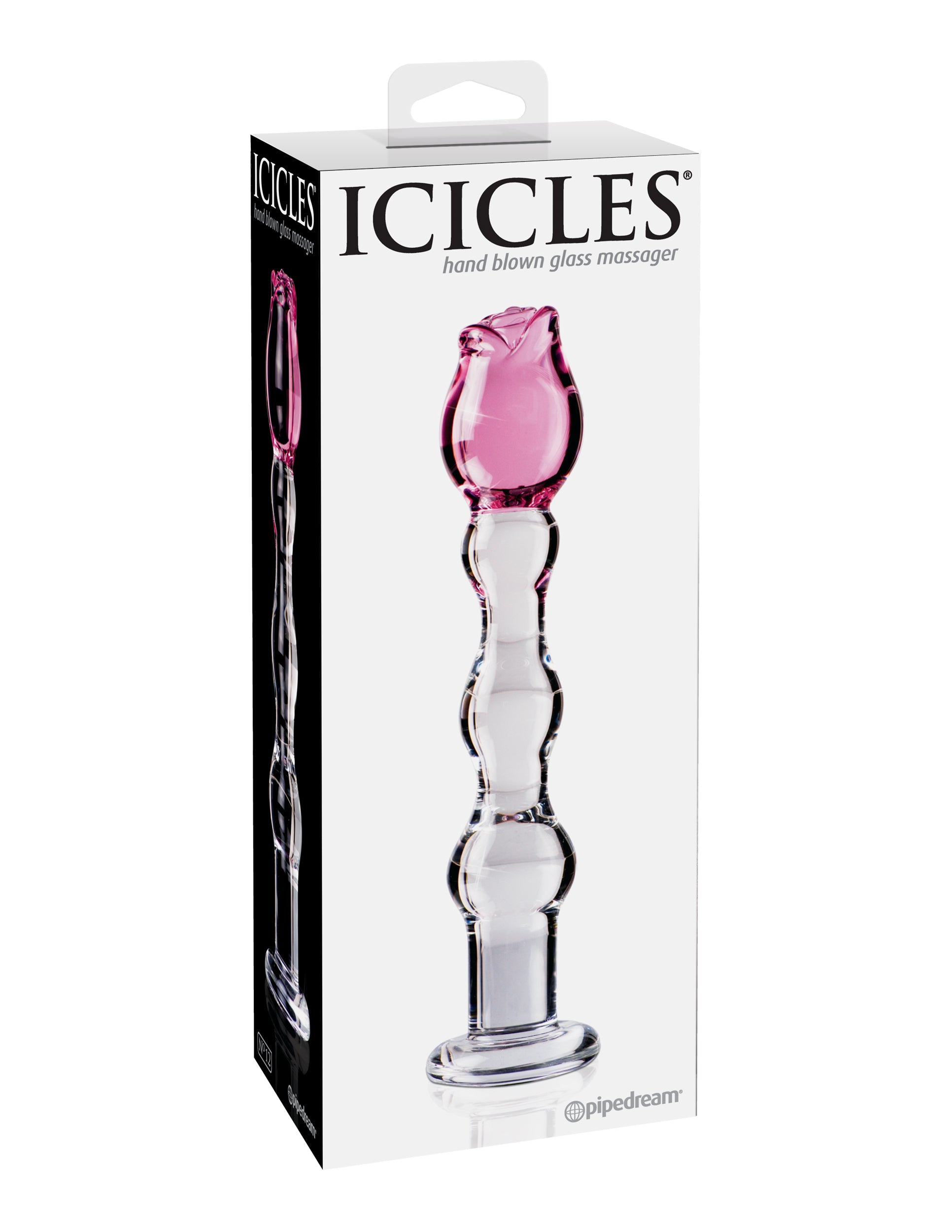 Icicles No. 12 - Clear / Pink | 603912279535 | Available at EroticWarehouse.com