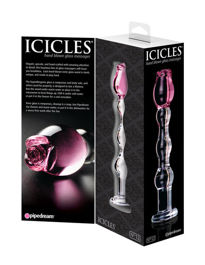 Icicles No. 12 - Clear / Pink | 603912279535 | Available at EroticWarehouse.com