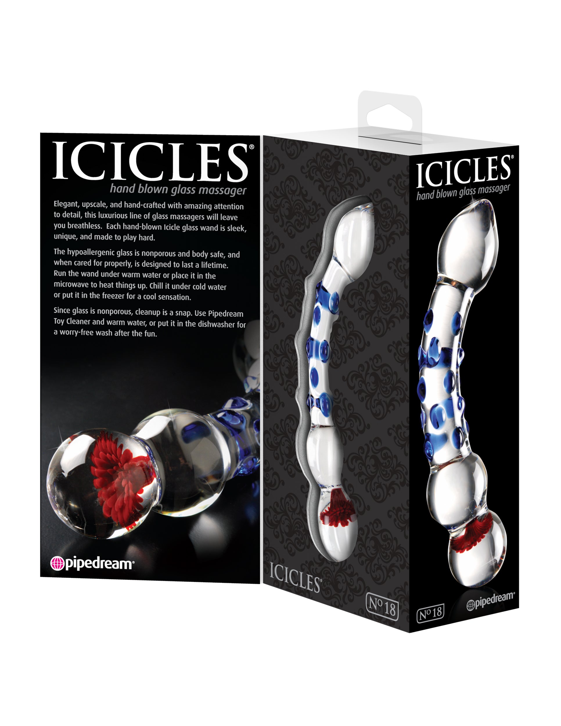 Icicles No. 18 - Clear / Blue | 603912282894 | Available at EroticWarehouse.com