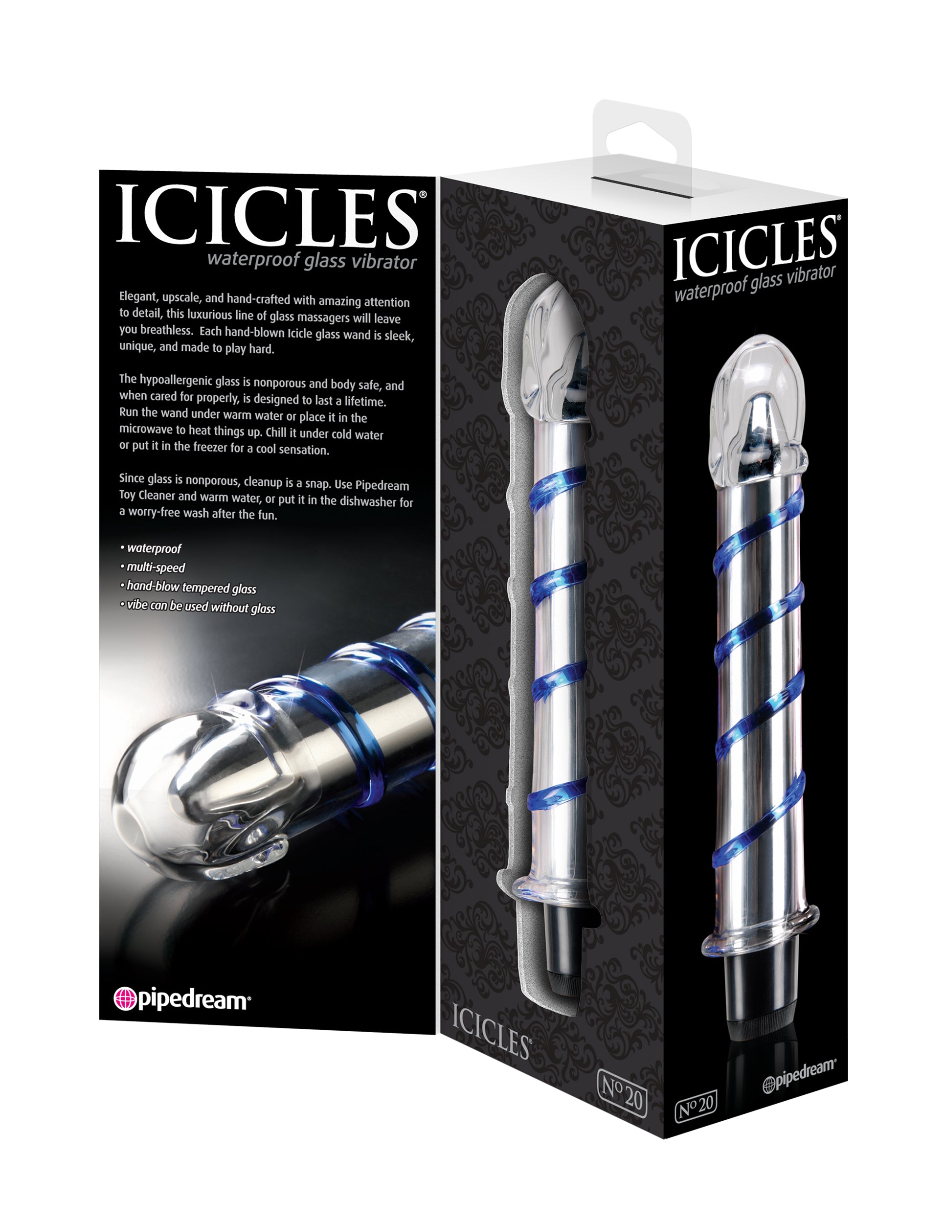 Icicles No. 20 - Clear / Blue | 603912282917 | Available at EroticWarehouse.com