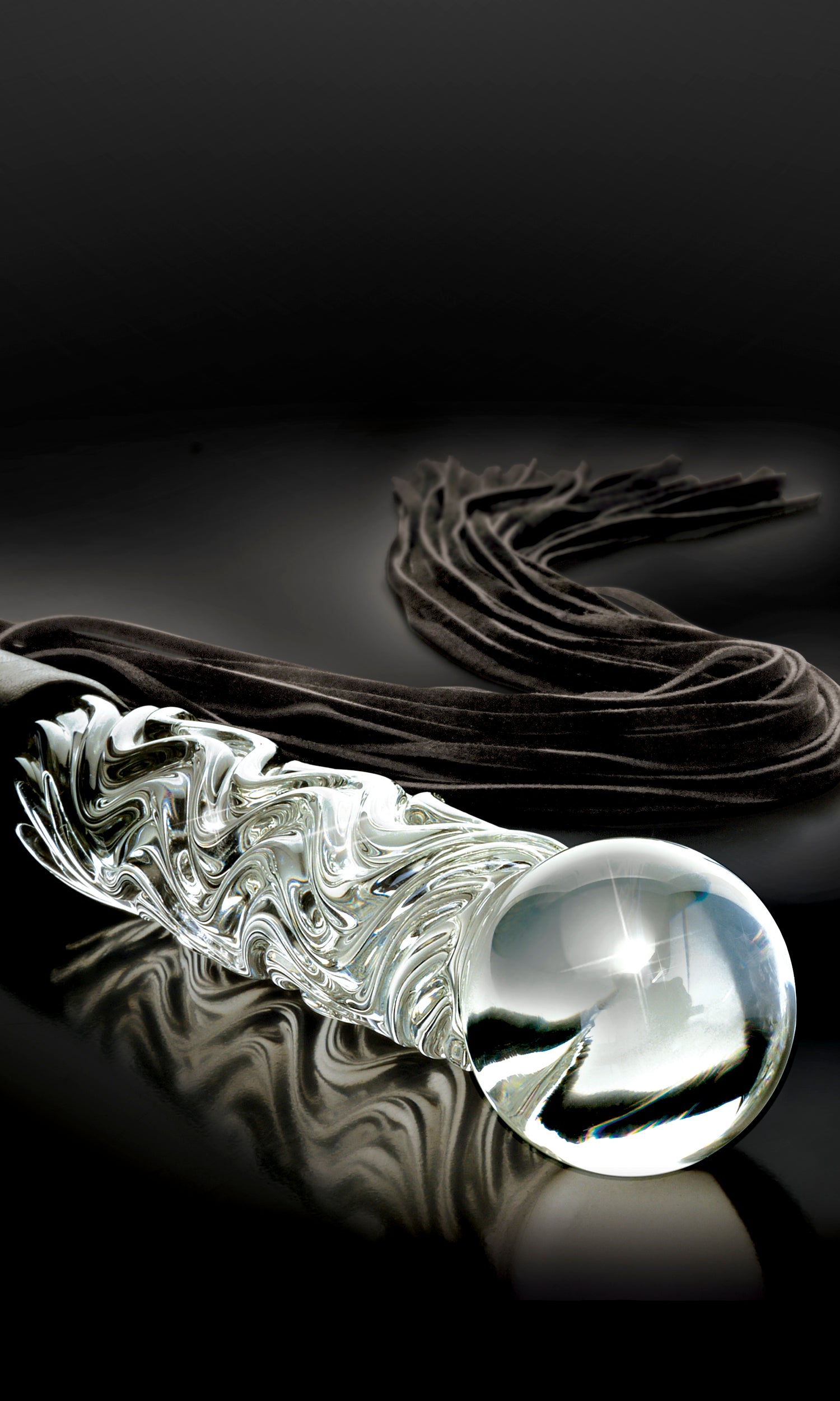 Icicles No. 38 - Clear / Black | 603912314656 | Available at EroticWarehouse.com