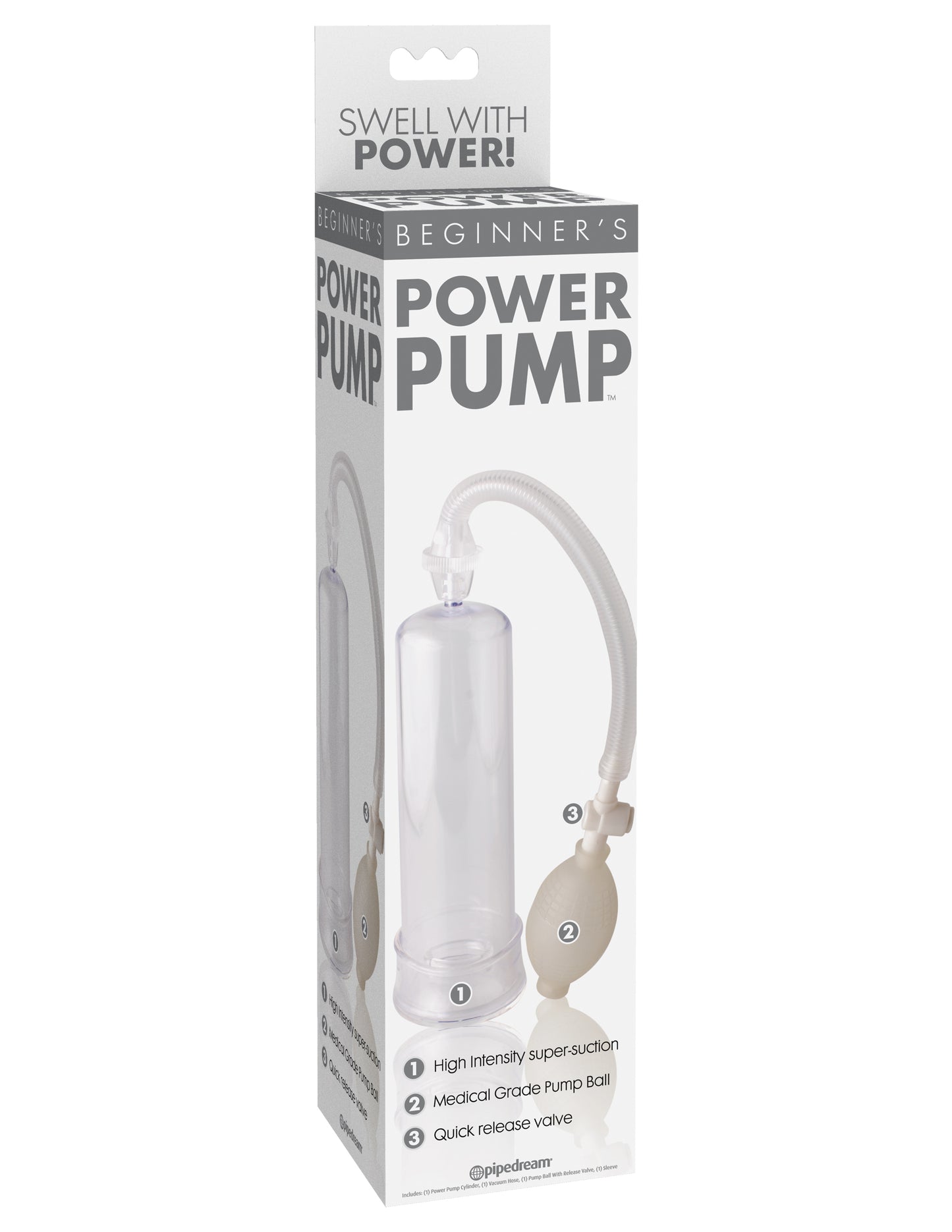 Beginners Power Pump - Clear | 603912274561 | Available at EroticWarehouse.com