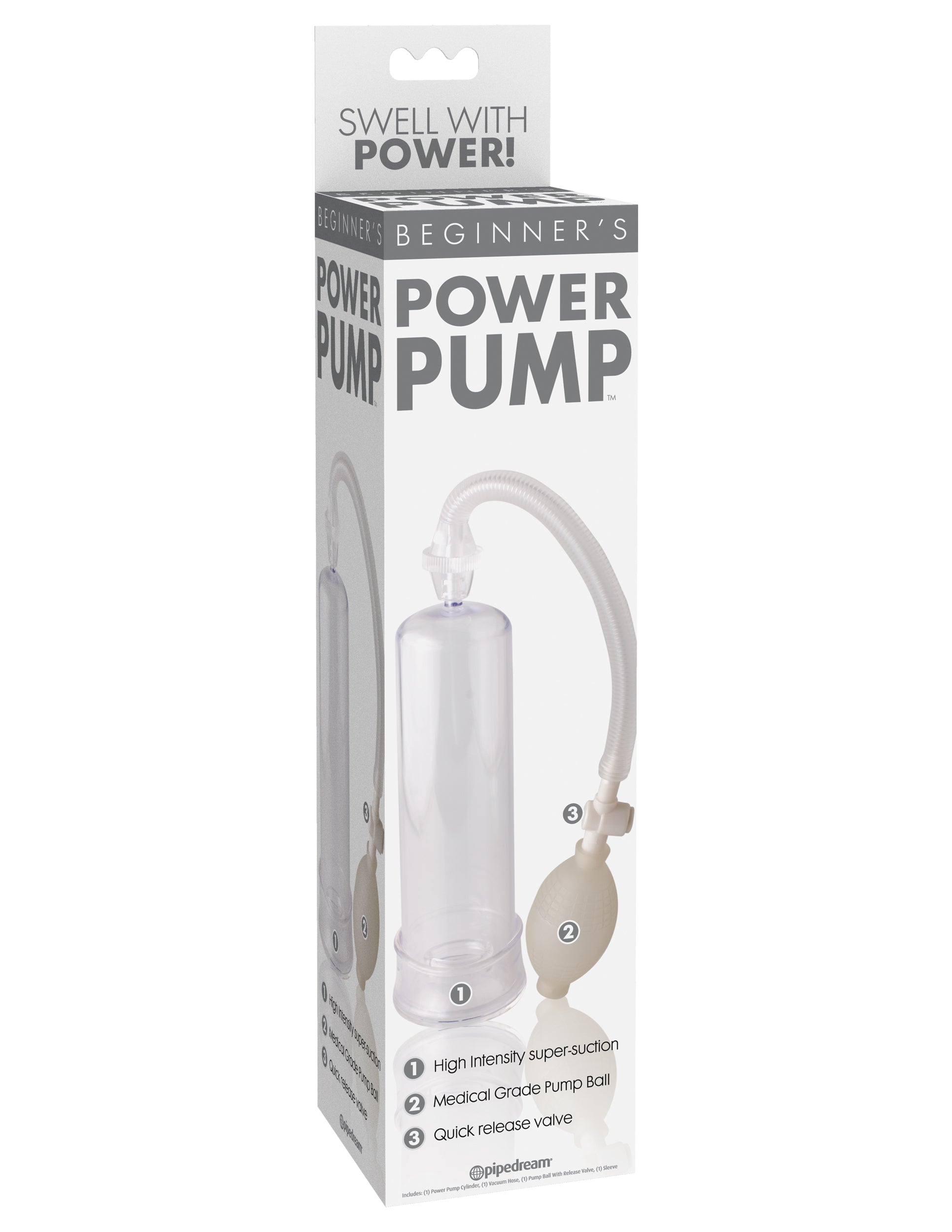 Beginners Power Pump - Clear | 603912274561 | Available at EroticWarehouse.com