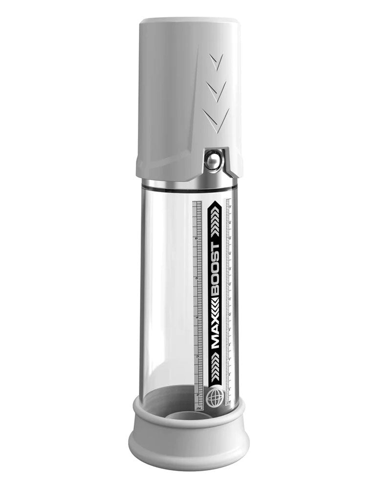 Pump Work Max Boost - White/clear | 603912774627 | Available at EroticWarehouse.com