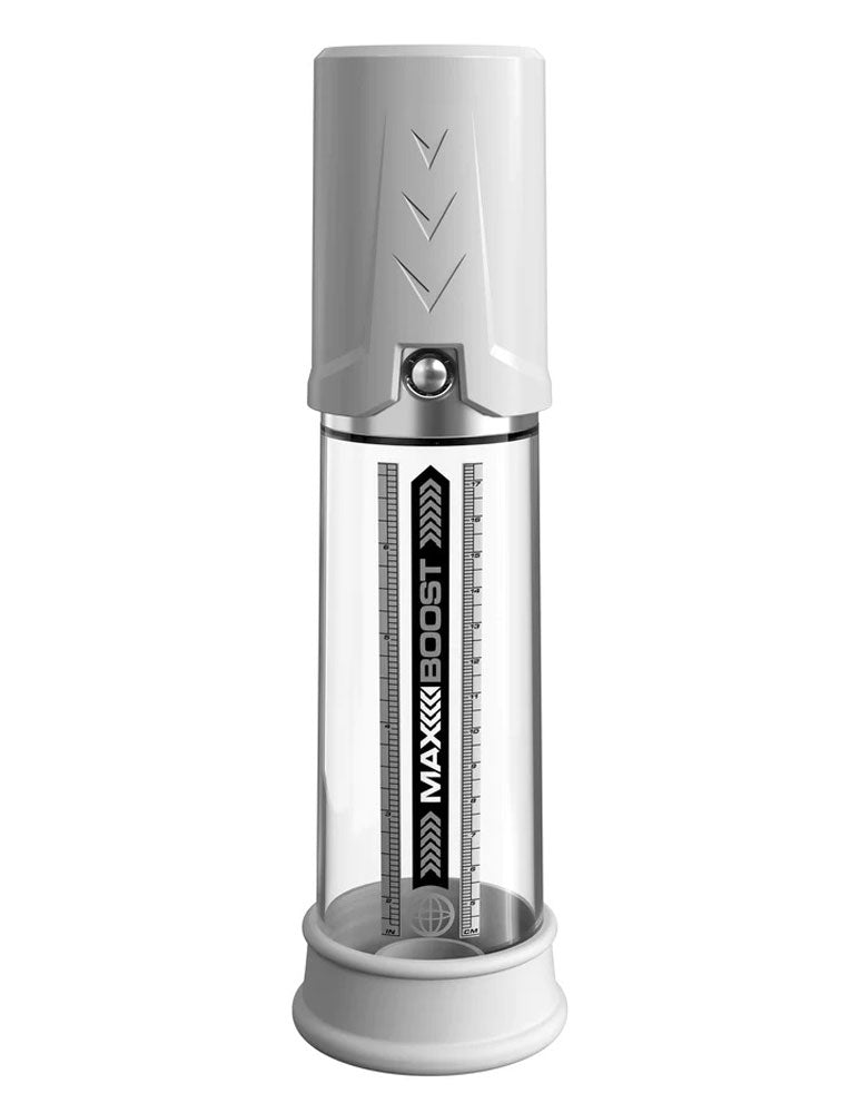 Pump Work Max Boost - White/clear | 603912774627 | Available at EroticWarehouse.com