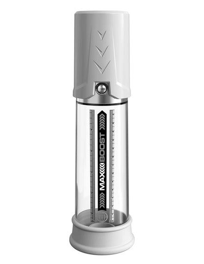 Pump Work Max Boost - White/clear | 603912774627 | Available at EroticWarehouse.com