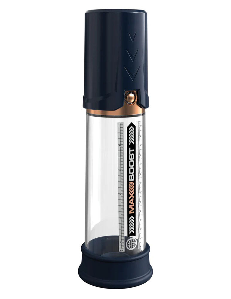 Pump Worx Max Boost - Blue/clear | 603912774641 | Available at EroticWarehouse.com