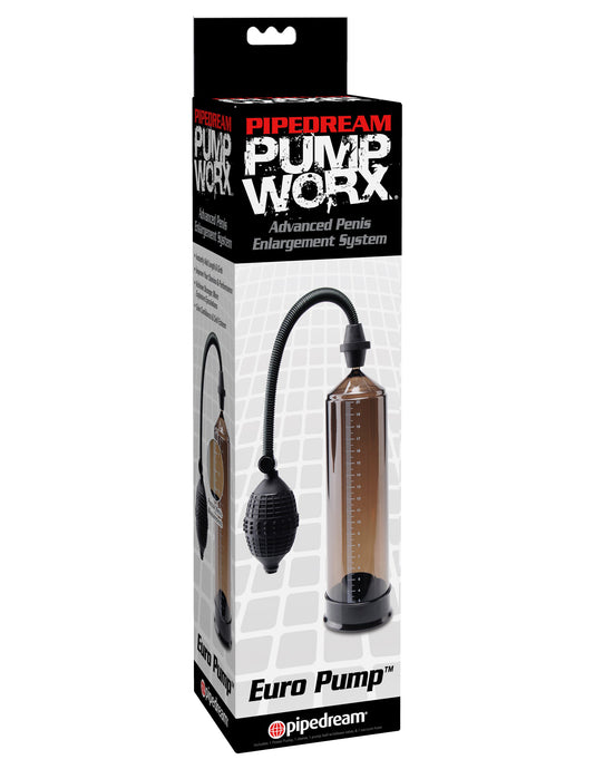 Pump Worx Euro Pump - Black | 603912294521 | Available at EroticWarehouse.com