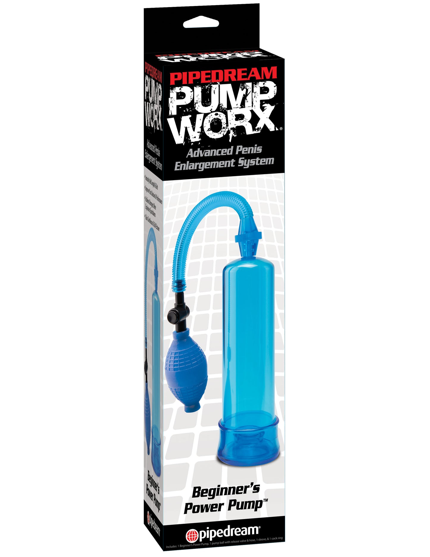Pump Worx Beginners Power Pump - Blue | 603912294545 | Available at EroticWarehouse.com