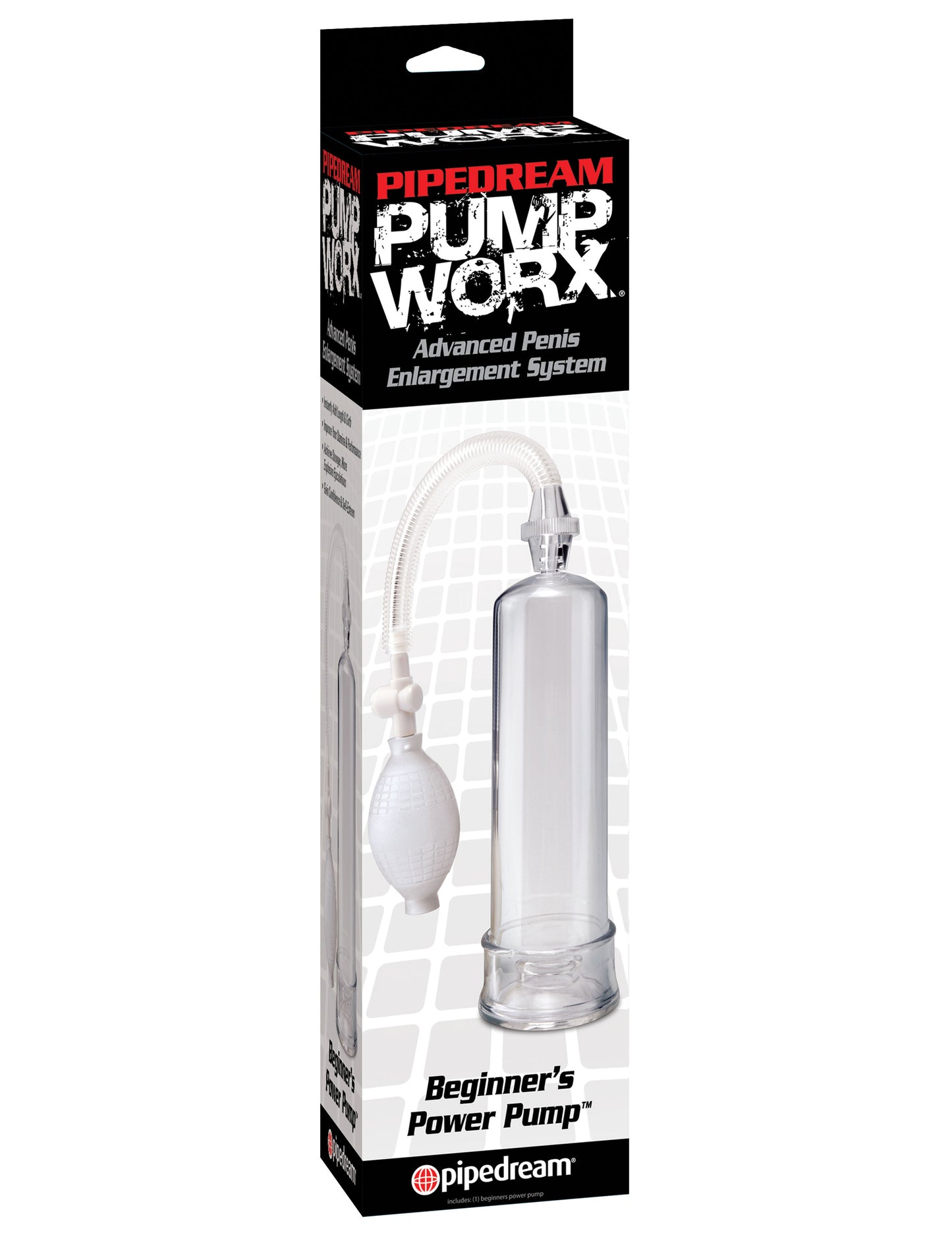 Pump Worx Beginners Power Pump - Clear | 603912294569 | Available at EroticWarehouse.com