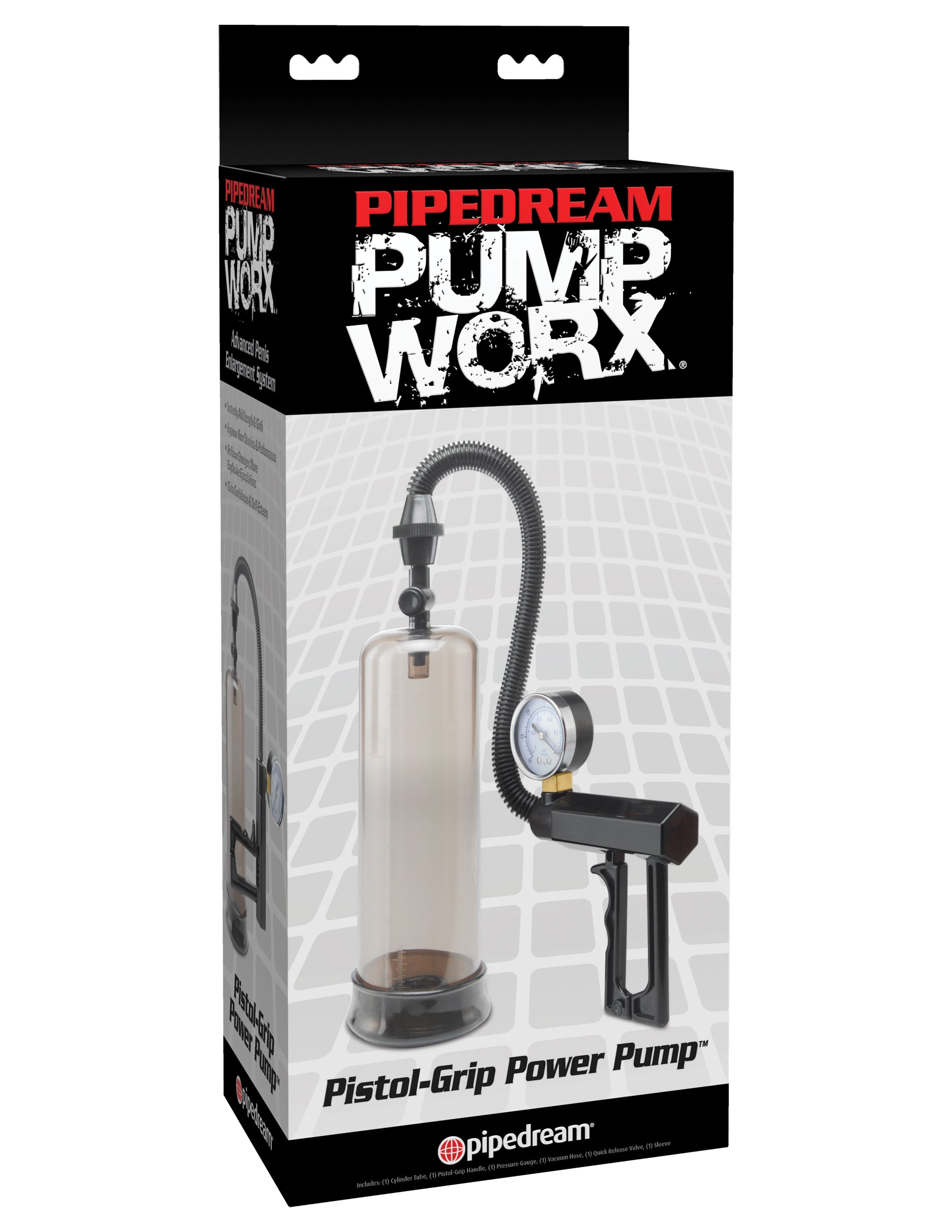 Pump Worx Pistol-Grip Power Pump - Black | 603912294620 | Available at EroticWarehouse.com