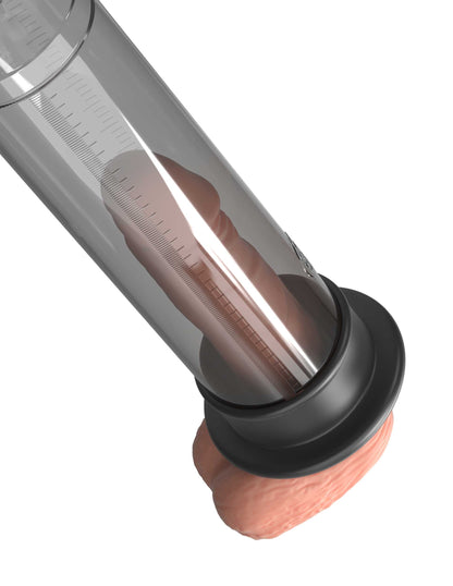 Pump Worx Beginners Rechargeable Auto Vac Kit - Smoke / Black | 603912319910 | Available at EroticWarehouse.com