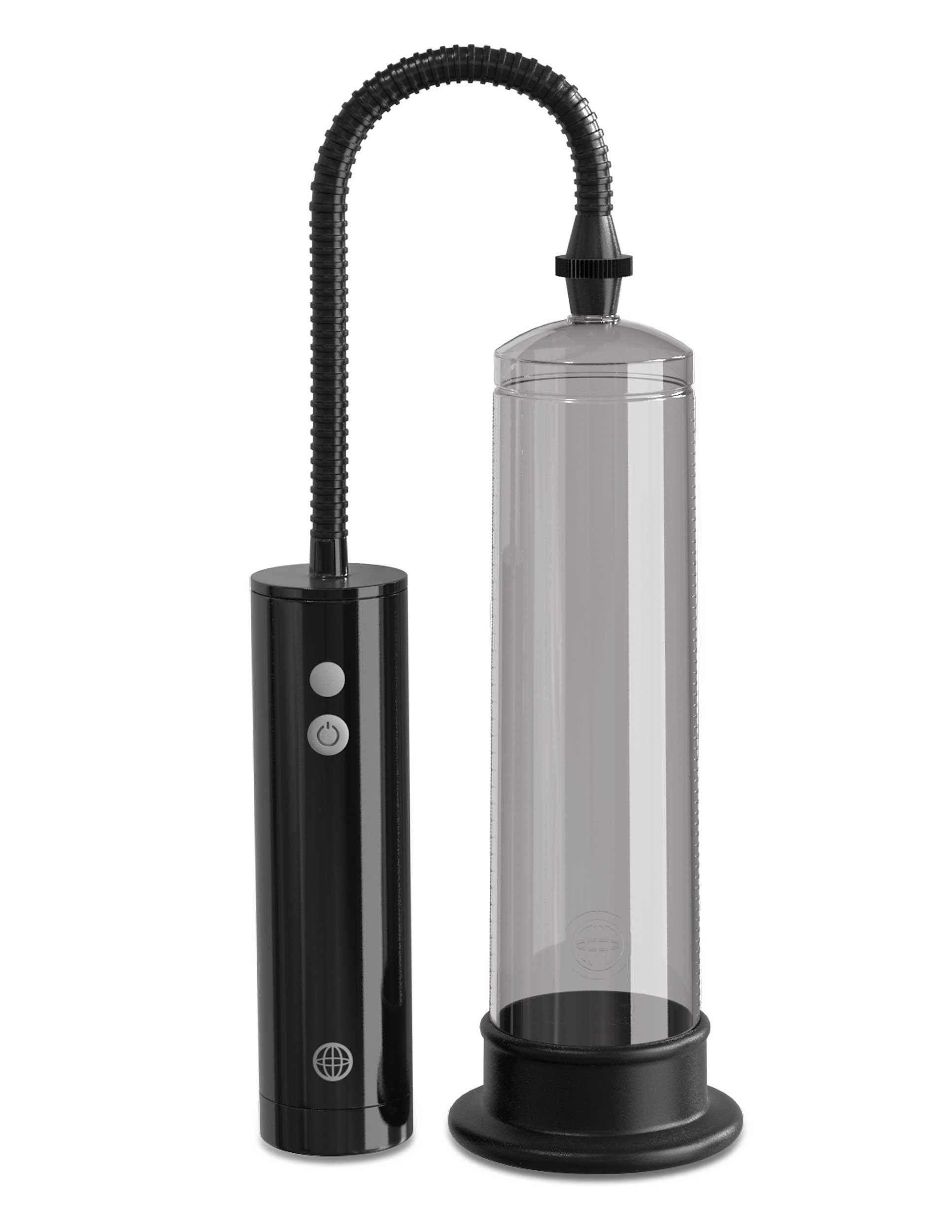 Pump Worx Beginners Rechargeable Auto Vac Kit - Smoke / Black | 603912319910 | Available at EroticWarehouse.com